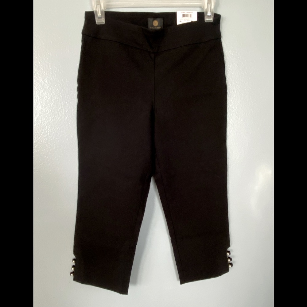 JM Collection Black Capri Petite Pants